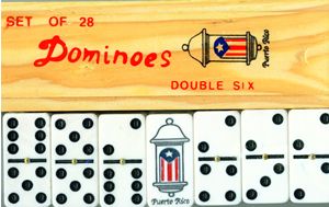  Puerto Rico Puerto Rican Dominoes with the Flag of Puerto Rico